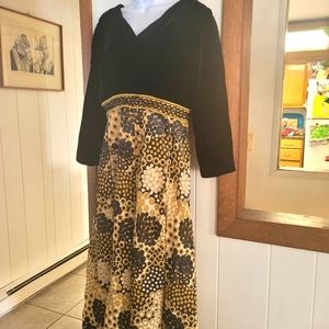 Vtg vintage winter evening dress